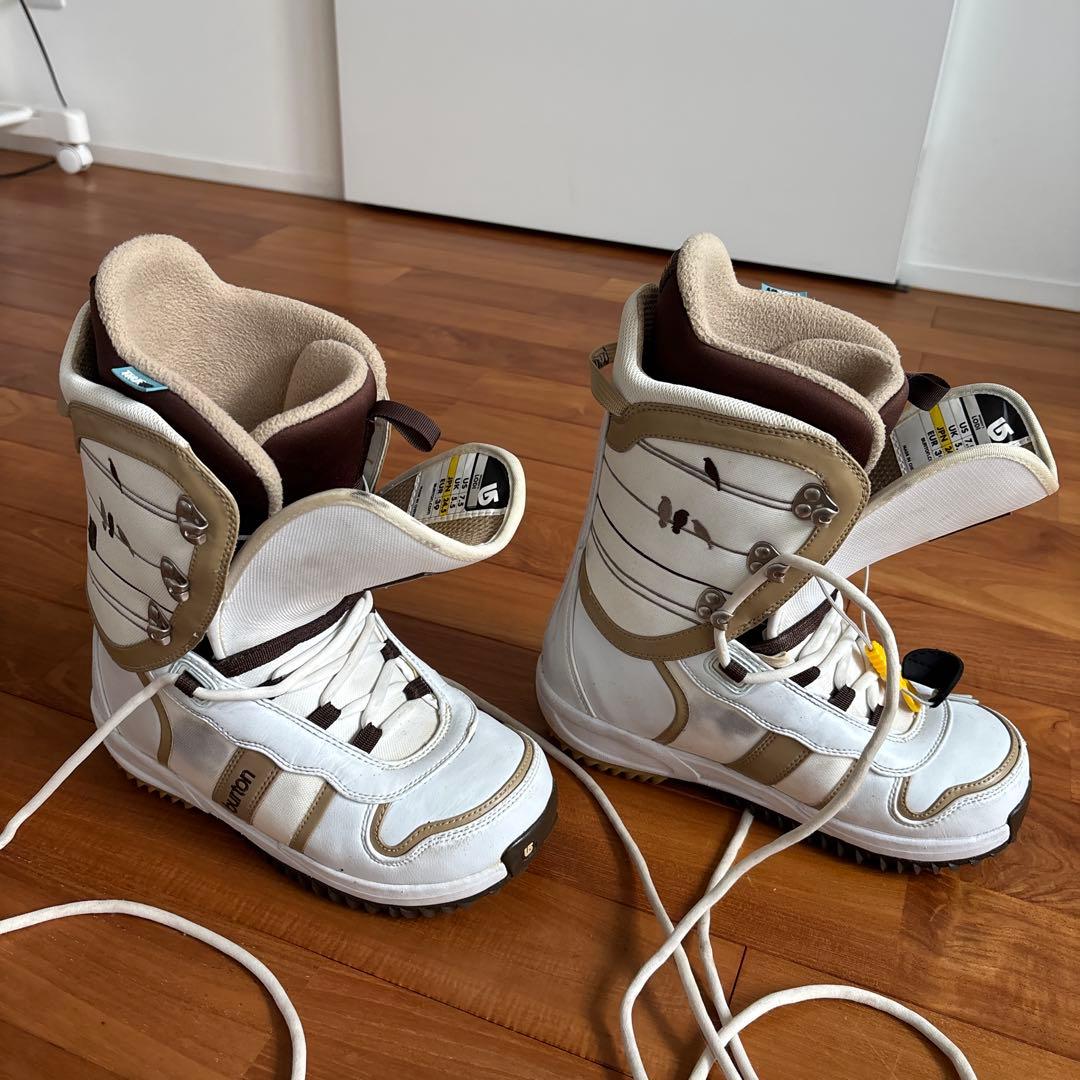 BURTON スノーボードブーツ(女性用) ホワイト/ゴールド