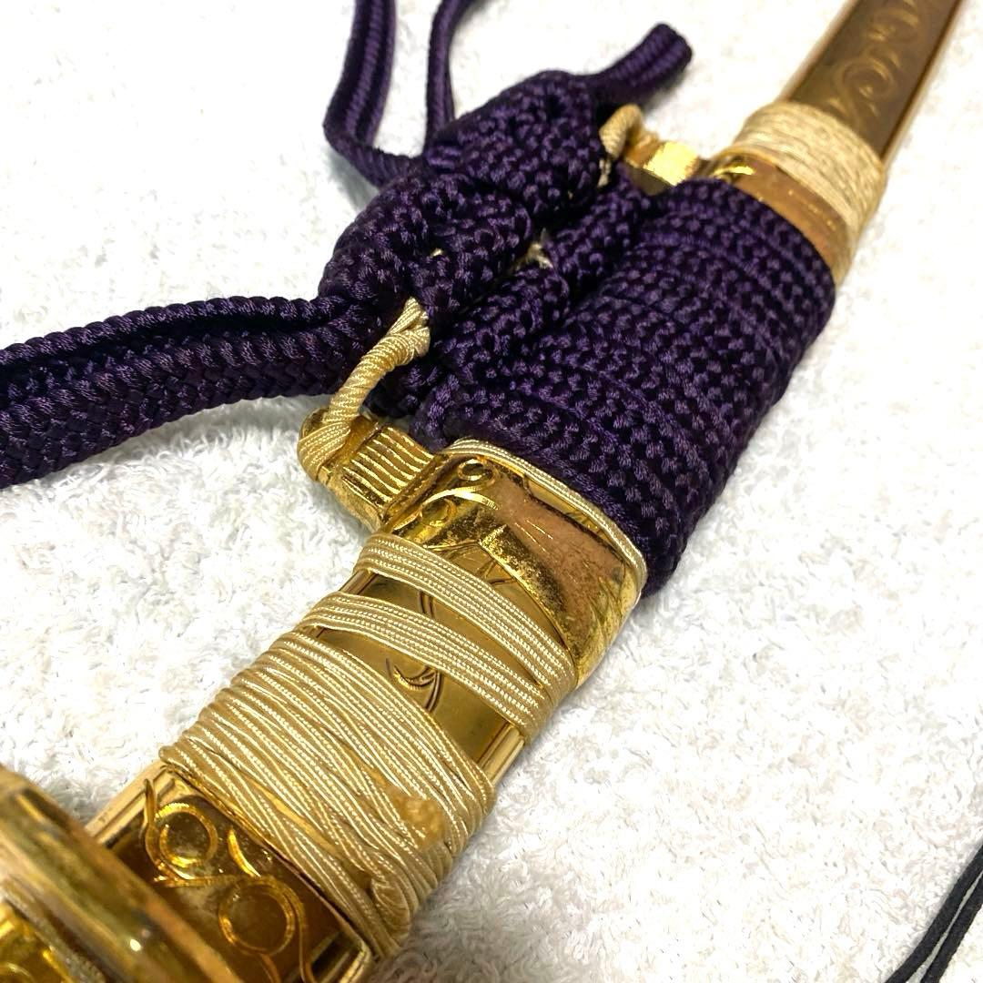 模造刀　金色の太刀　陣太刀　金属刀身