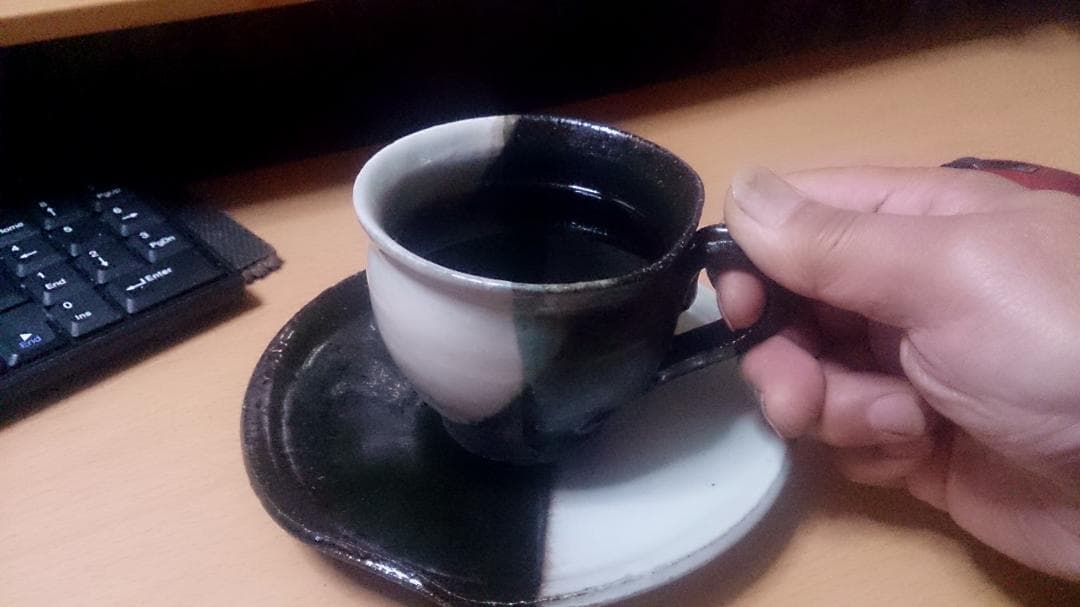 セール中　コーヒーがさらに味わい深くなる 深緑窯変珈琲カップ揃え 川瀬浩愛作