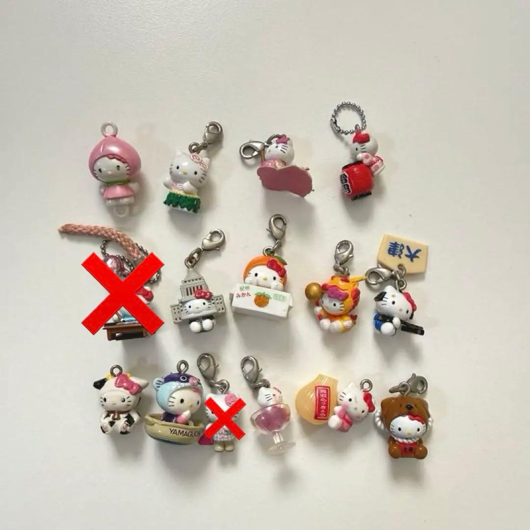 HELLO KITTY Key chain ご当地キティ キーホルダー ⭐️66個