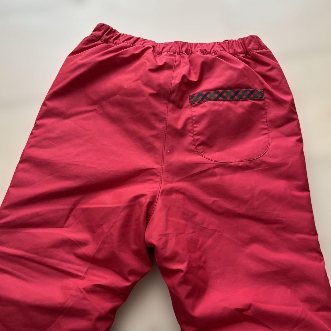 ファミリア　中綿スキーウェア　雪遊びウェア　防寒着セットアップ　100cm