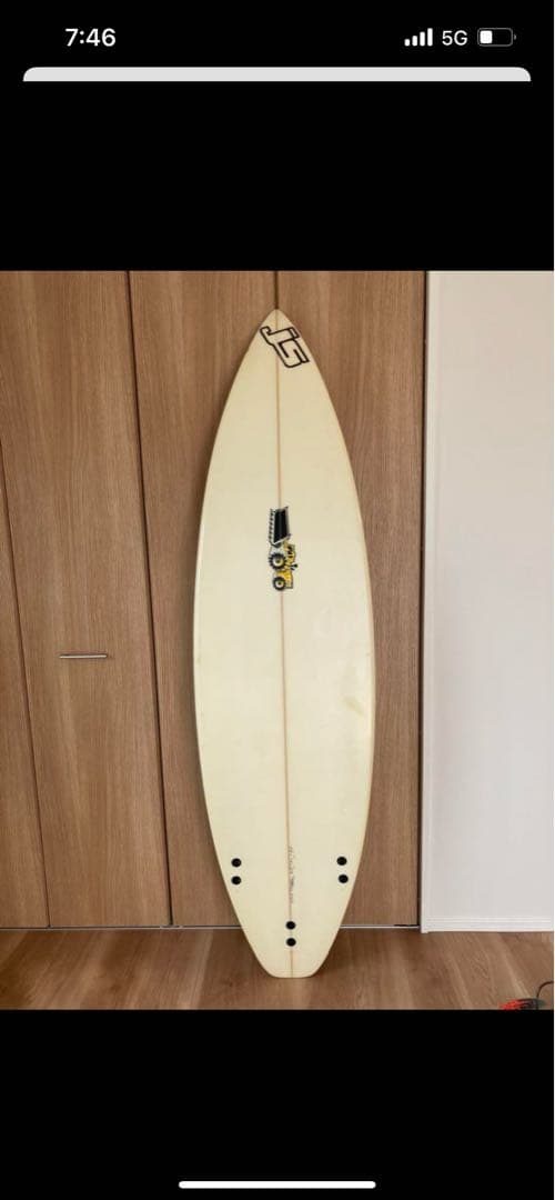 JSのショートボード、サイズ6'2\"x 19 3/4\" x 2 3/8\"
