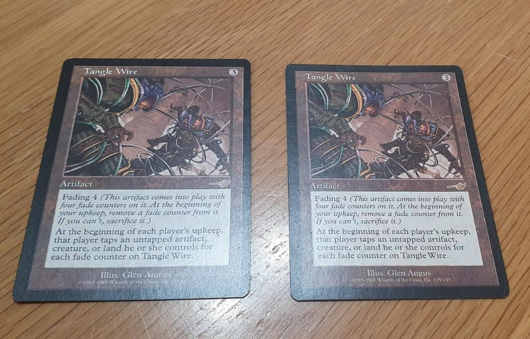 MTG からみつく鉄線 tangle wire ネメシス英語版　2枚