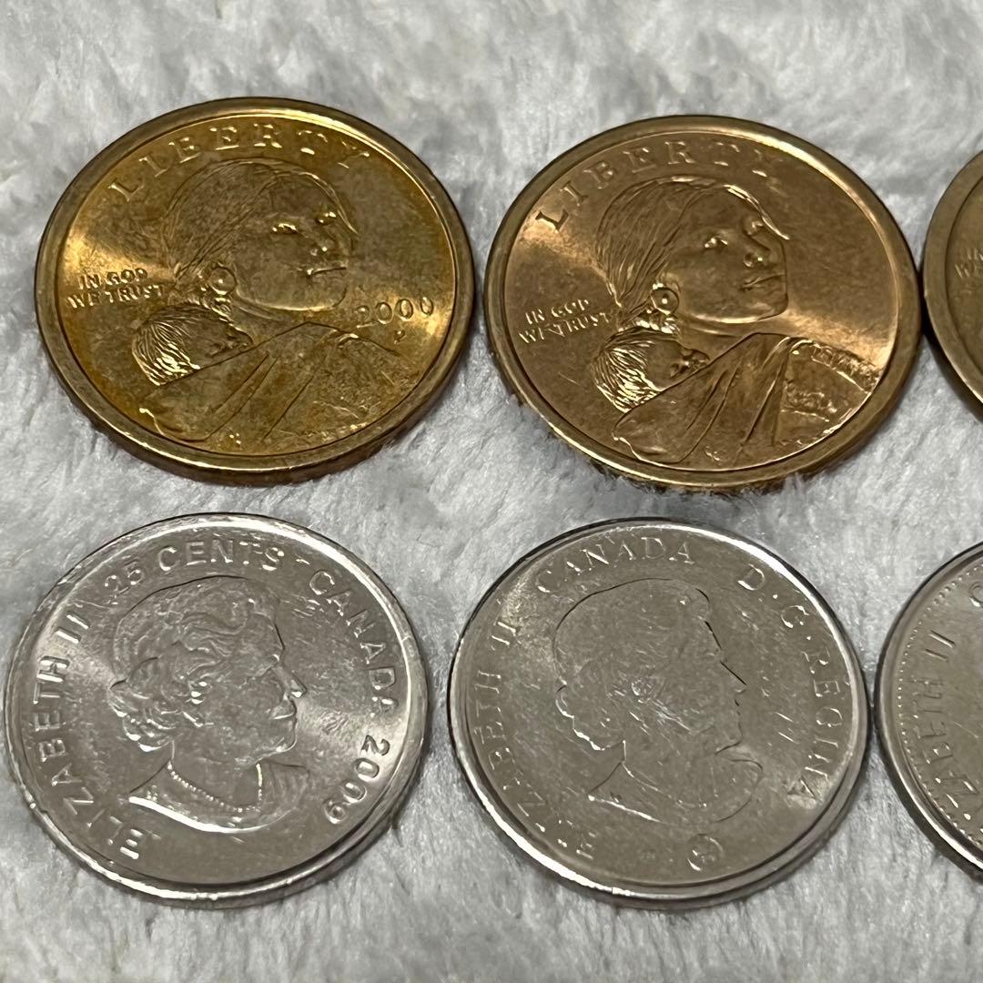 希少アメリカ カナダ ドル 古銭 コレクション整理品 遺品整理 記念硬貨　まとめ