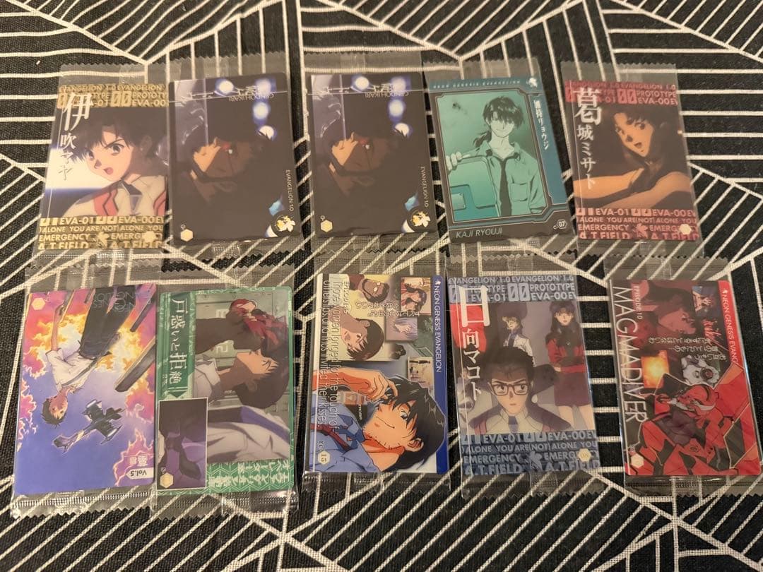 エヴァ　ウエハースカード157枚　ファイル2点