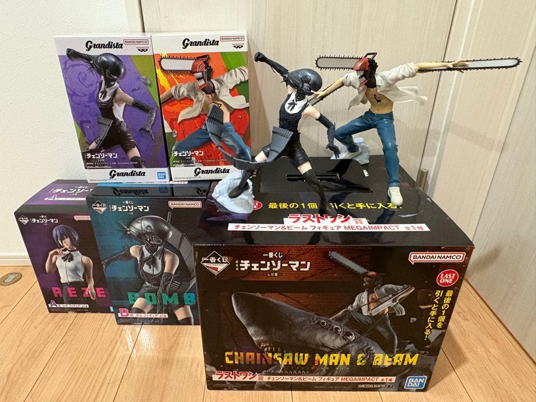 チェンソーマン　一番くじ　ラストワン賞　A賞　B賞　プライズ　まとめ売り　5点