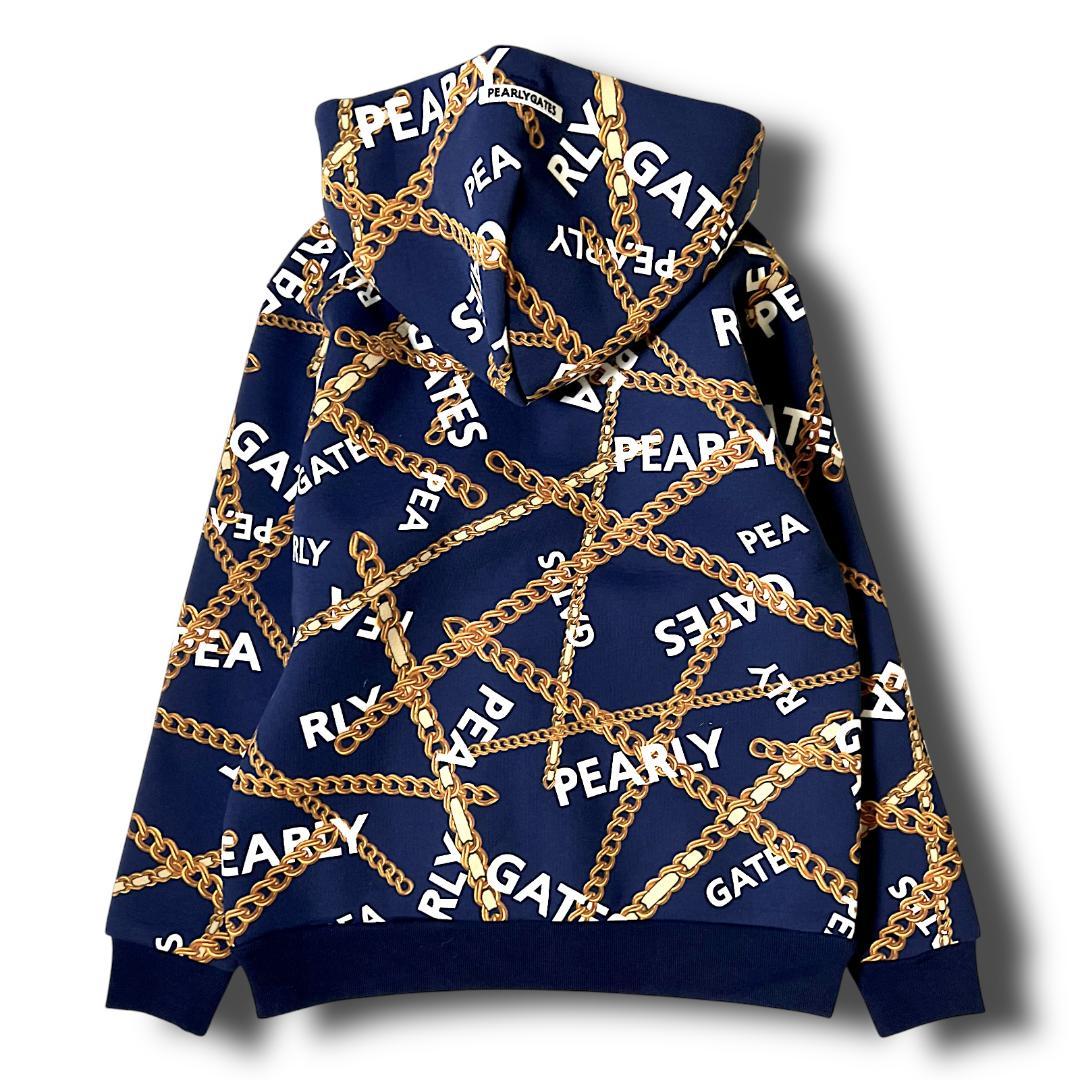 定価63,800円 0 パーリーゲイツ チェーンロゴ柄 セットアップ 上下セット