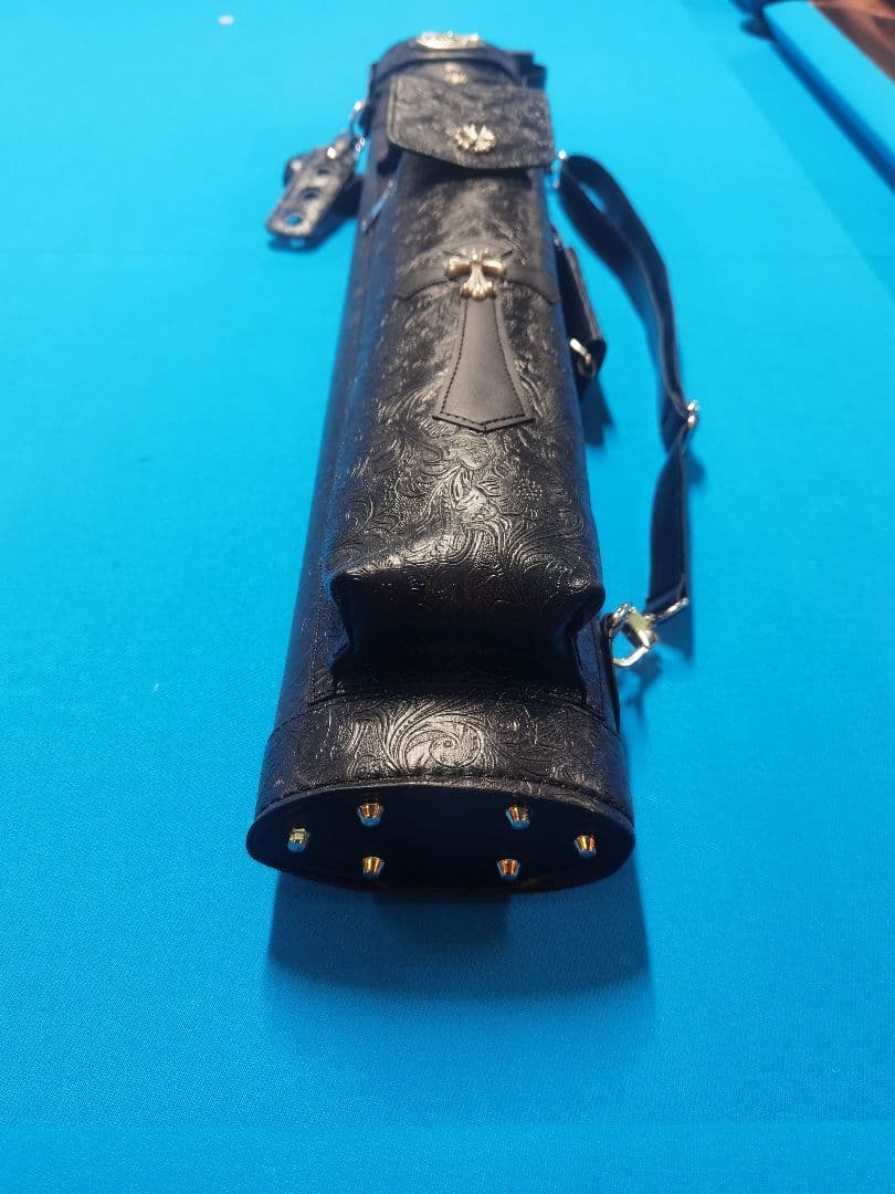 【新品未使用】ビリヤード　キューケース クロス装飾