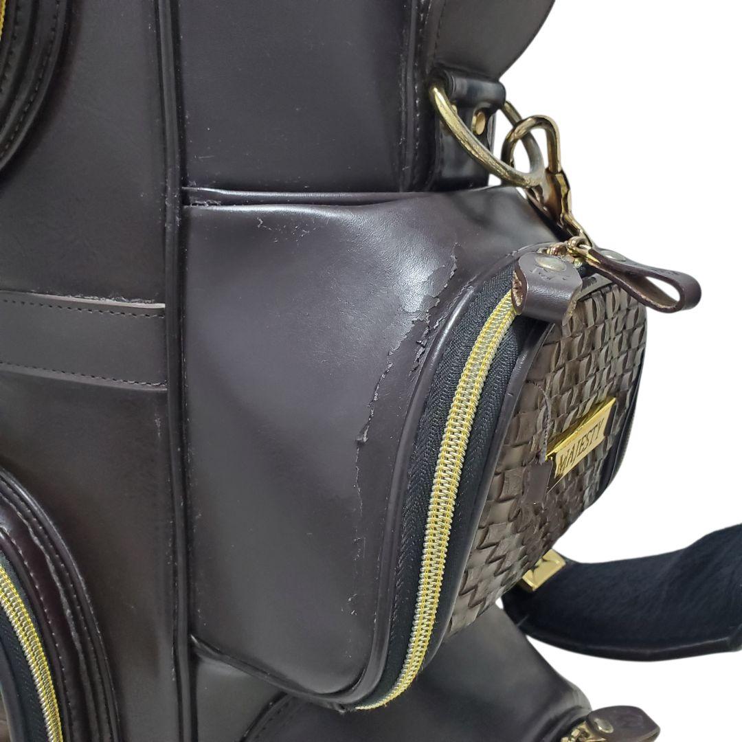 希少 MAJESTY キャディバッグ レザー