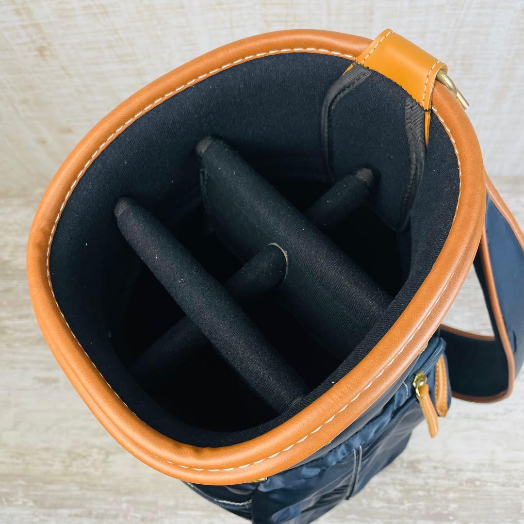 【美品】考英舎コウエイシャ　ハンドメイド　キャディバッグ　高密度ツイルナイロン