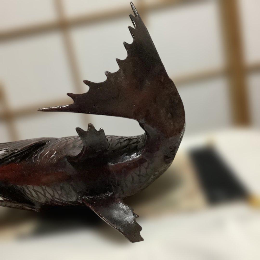 大ぶり‼️#鋳物　#鯛　置物　#縁起物 #金運　#運気