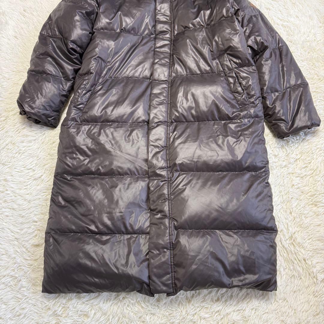 【デサント】美品 ベンチコート ダウン ブラウン Lサイズ メンズ