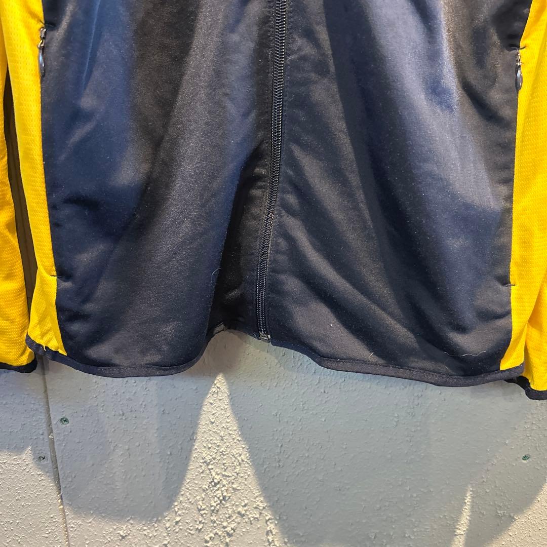 adidas トラックジャケット　ファイヤーバード　ネイビー×黄色　XL