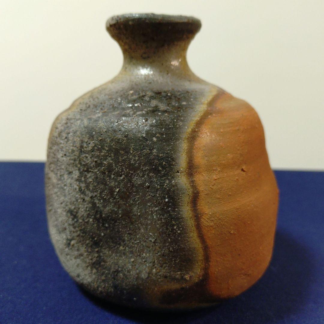 【備前焼】中村六郎　備前窯変徳利