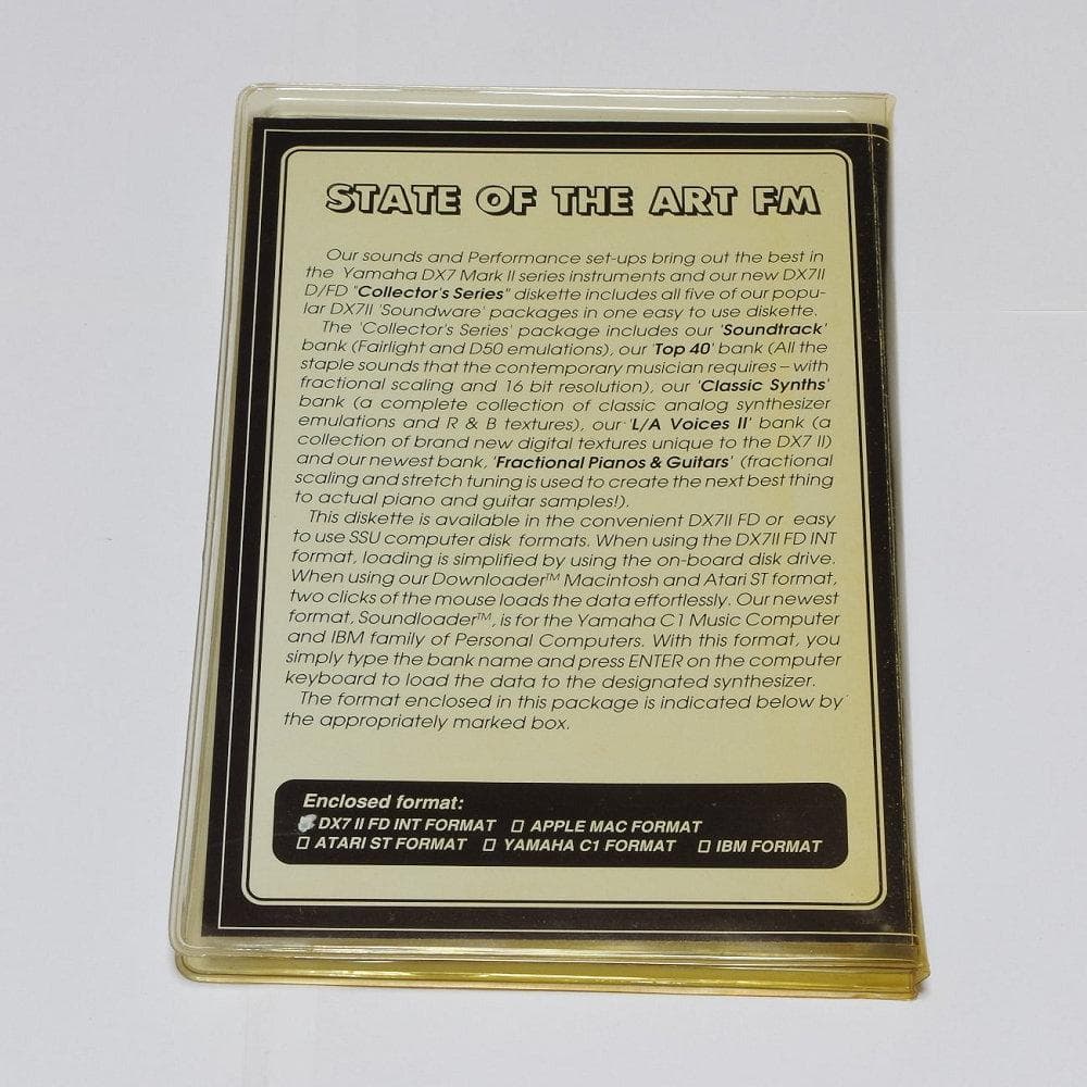 DX7ⅡFD サウンドディスク Collector's Series【FD】