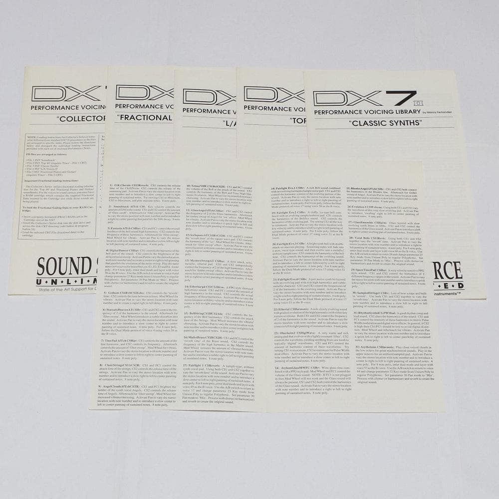 DX7ⅡFD サウンドディスク Collector's Series【FD】