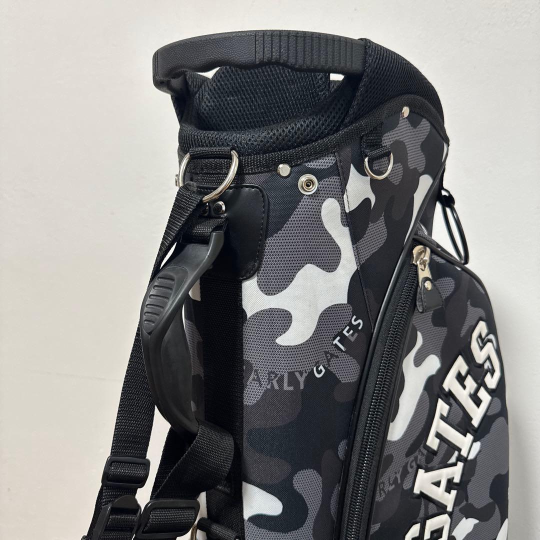パーリーゲイツ キャディバッグ　ブラックカモ