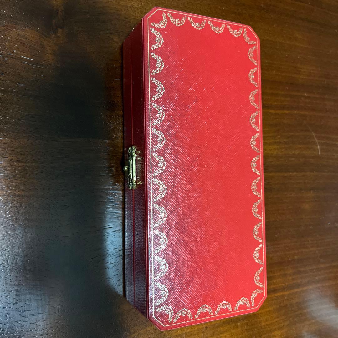 Cartierボールペン シルバー 赤ケース付き