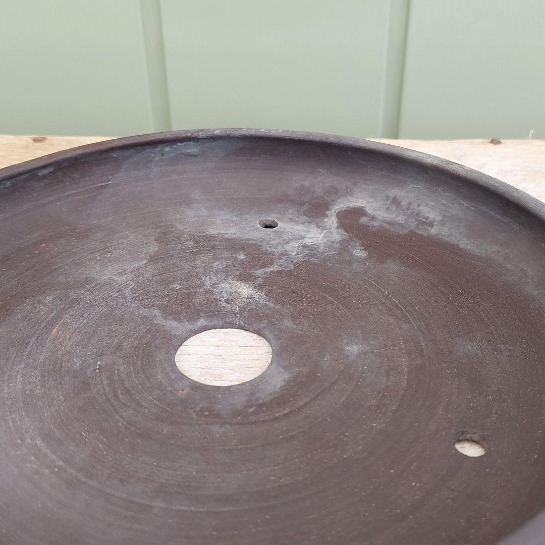 ￥1000お値下げ☆盆栽鉢　ミニ盆栽鉢　泥珠　落款