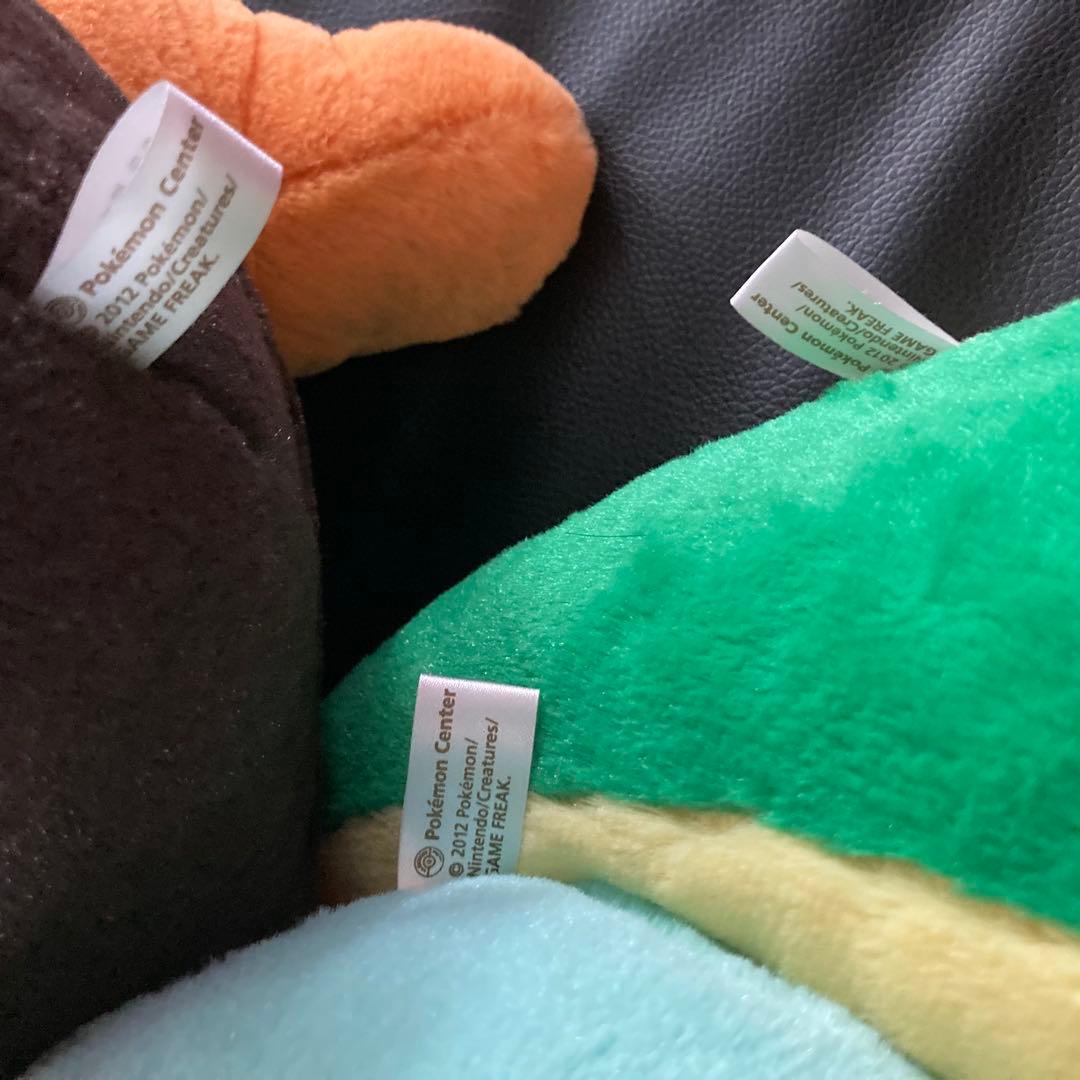 ポケモンセンター　2012初夢ぬいぐるみ　ツタージャ　ポカブ　ミジュマル　セット