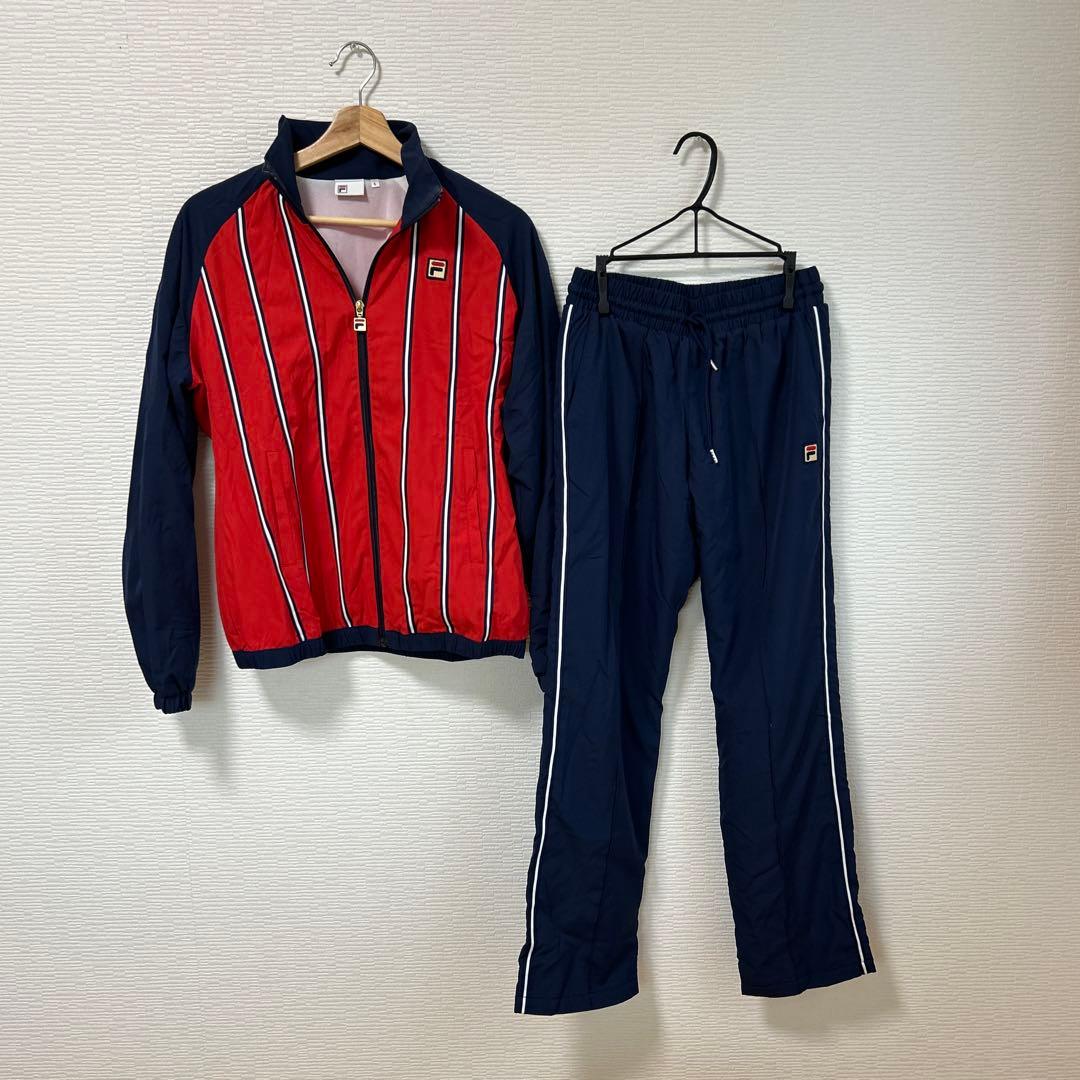 フィラテニスウェアジャケット、パンツセット　L