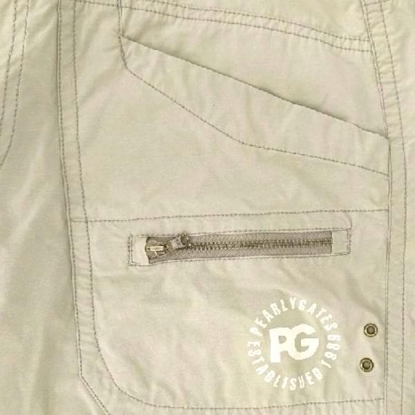 PEARLY GATES ゴルフウェア パンツ 6 XL ベージュ バックロゴ