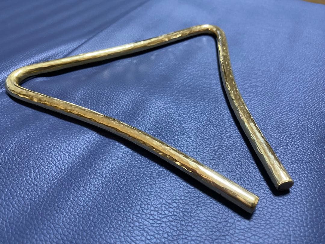 トライアングル 自作 真鍮製 9mm×18cm