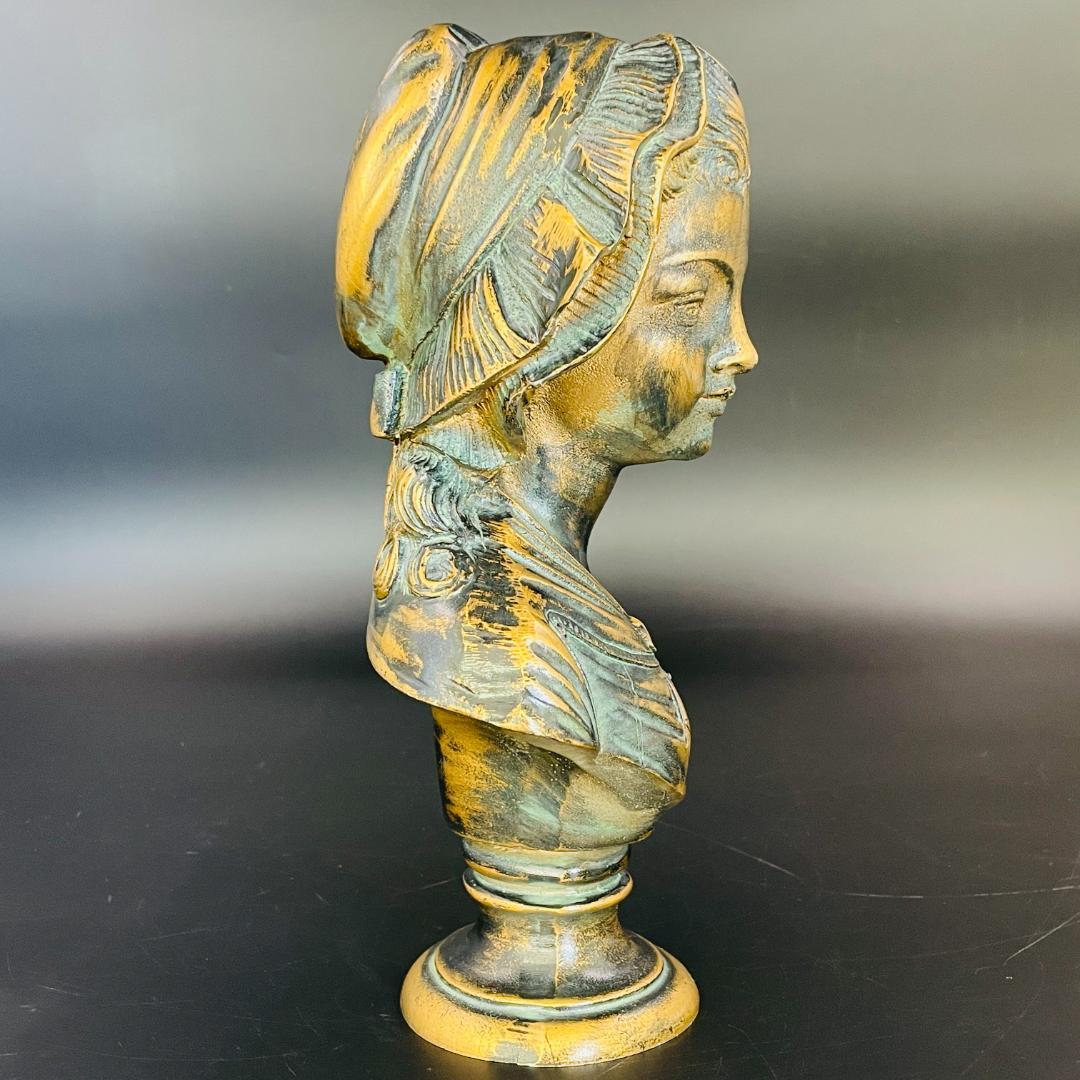 女性胸像 ジャン＝バティスト・グルーズ「壊れた甕」レプリカ 石膏製 R8SB24