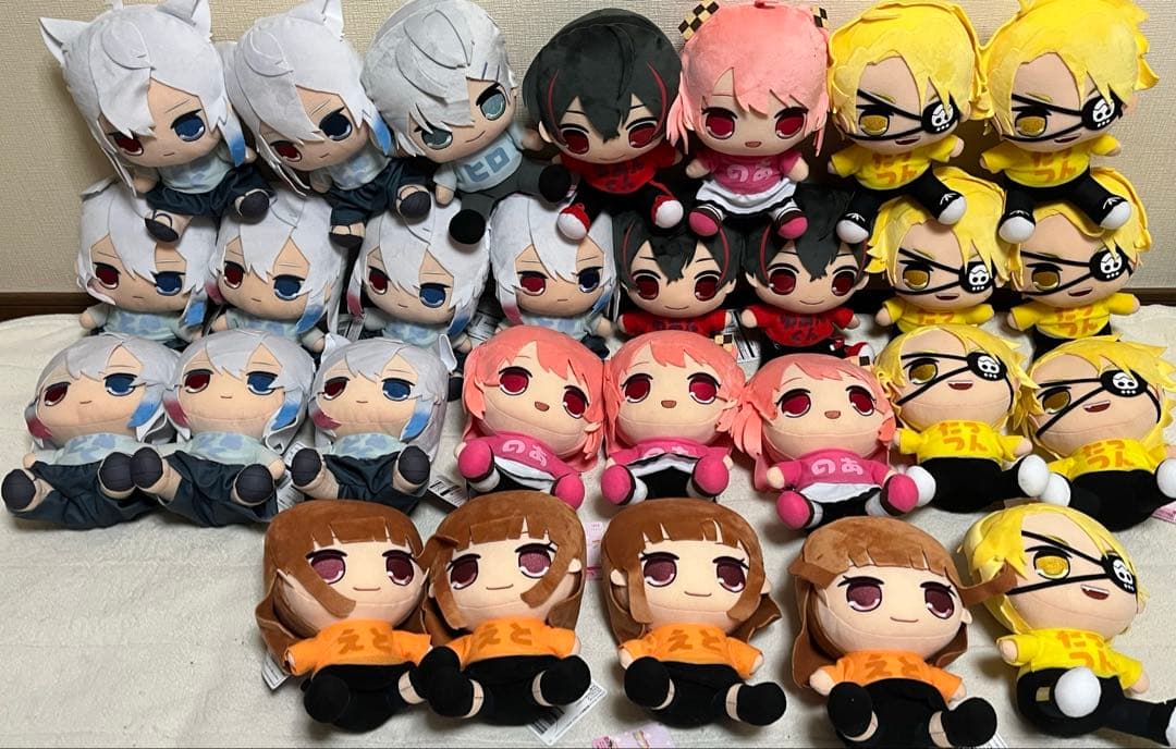 カラフルピーチ　おすわり　big ぬいぐるみ　28点セット