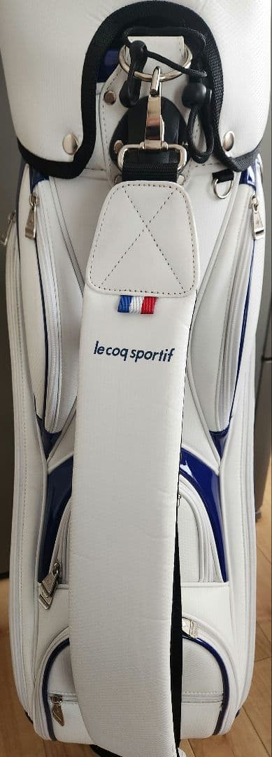 ルコック キャディバッグ白/青