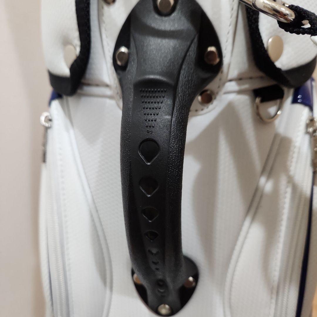 ルコック キャディバッグ白/青