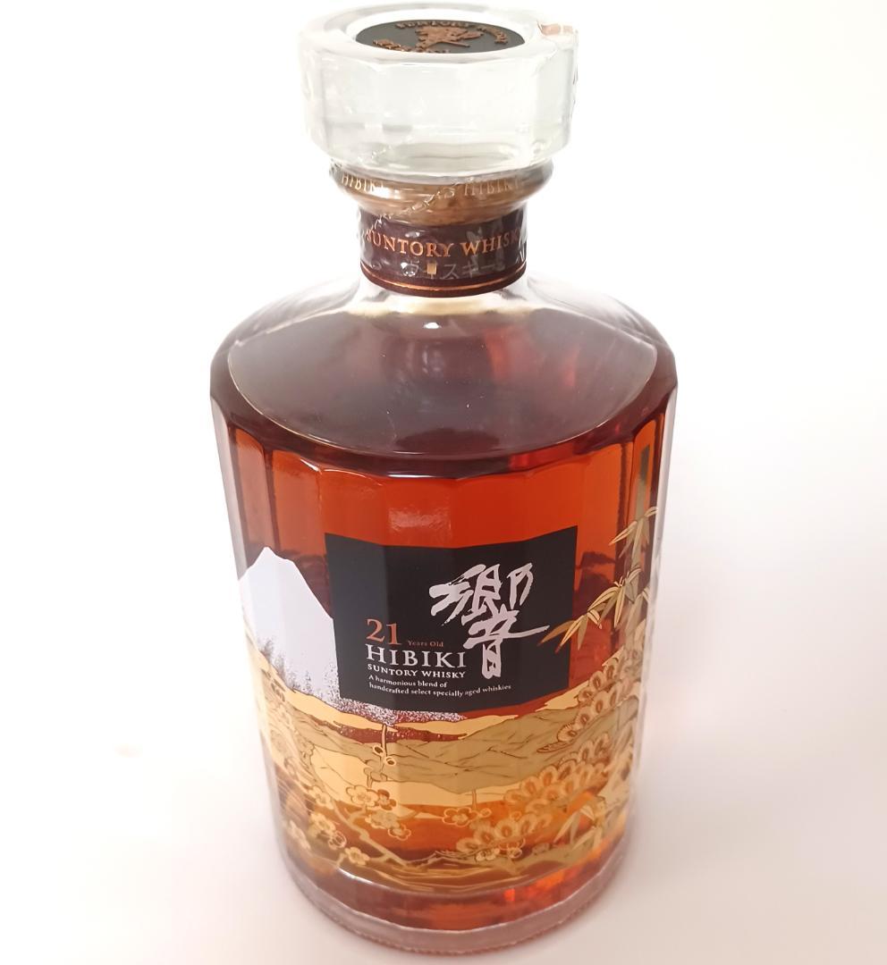 ウイスキー響 21年 意匠ボトル 花鳥風月 43% 700ml 白箱　新品未開封