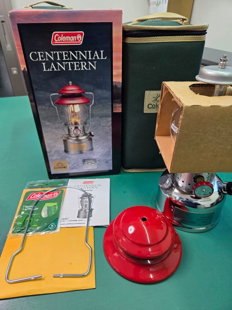 未使用　コールマン:センテニアルランタン&センテニアルシングルストーブのセット