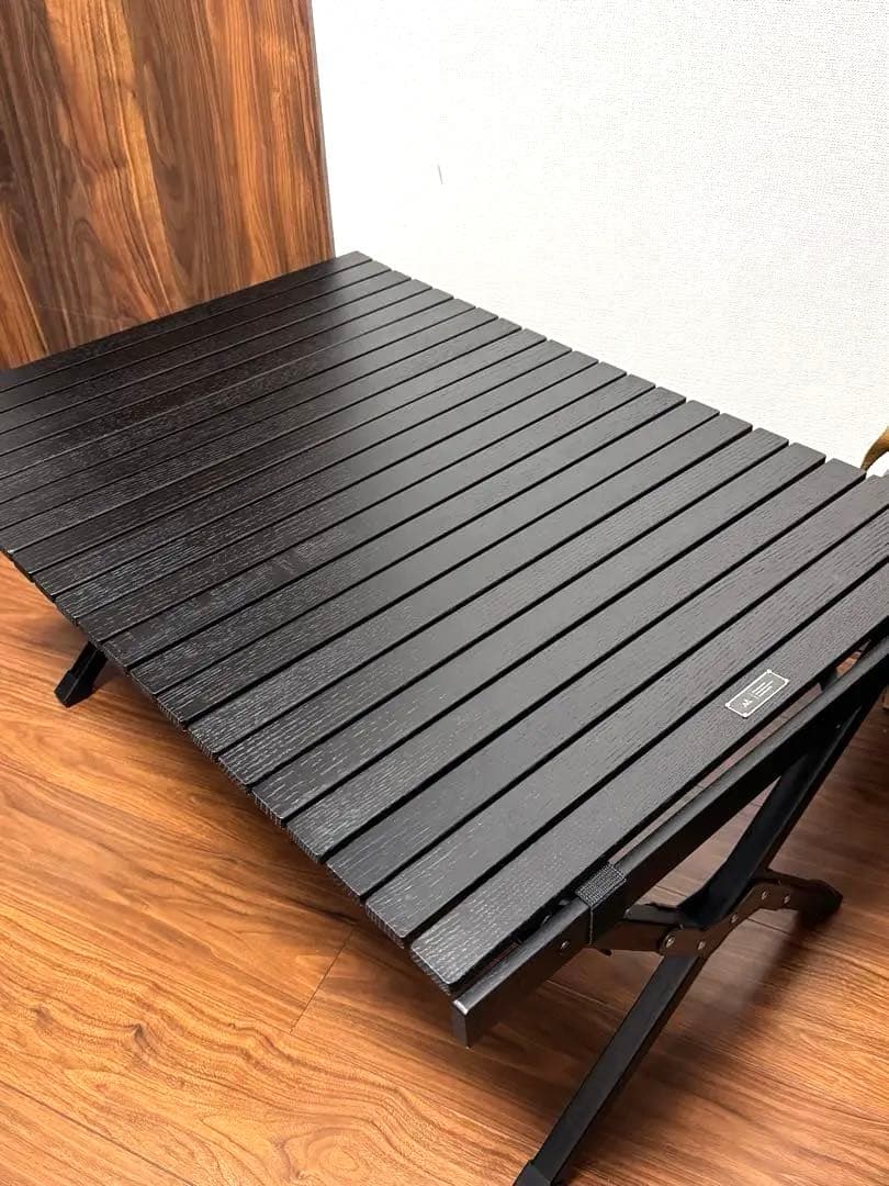 最終値下げ⭐︎ANOBA アノバ　ウッドロールテーブル BLACK EDITION