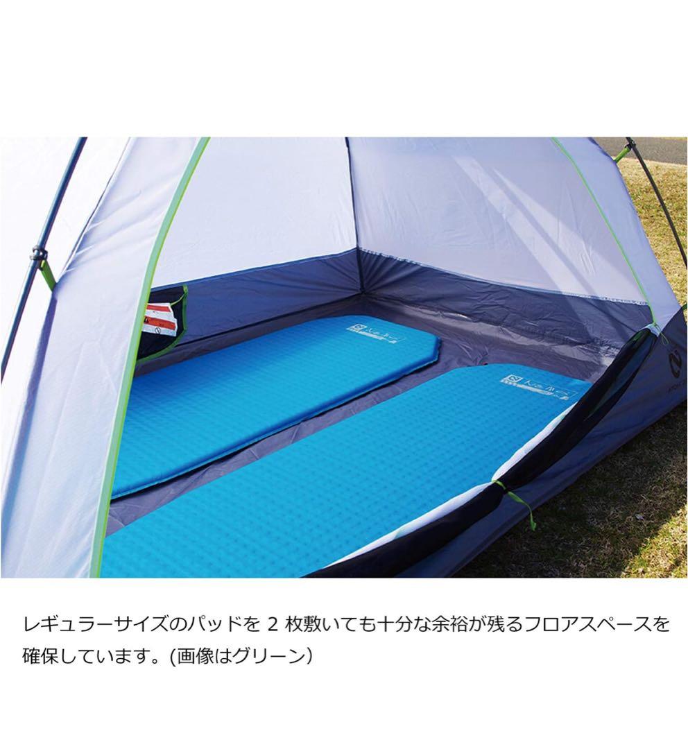 即購入okNEMO アトム　2P キャニオン　ドーム型テント純正グランドシート付
