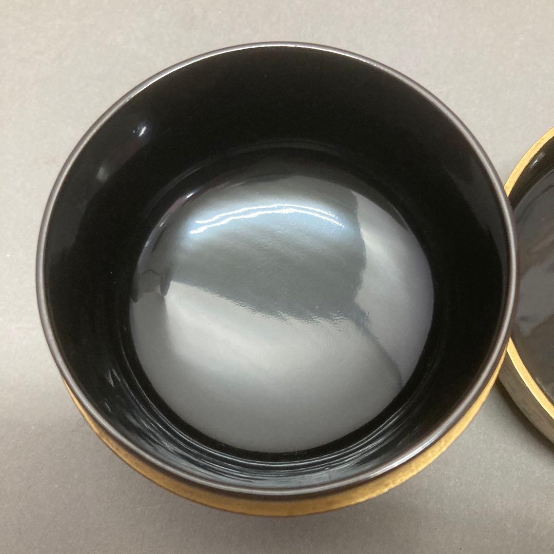 ⭐️茶道具　棗　平棗　鯱蒔絵　不染斎書付　春次造　S119NN