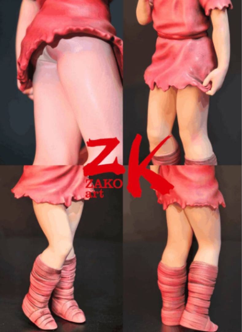 レア　北斗の拳 リン&バットセット ZAKO art レジンキャスト フィギュア