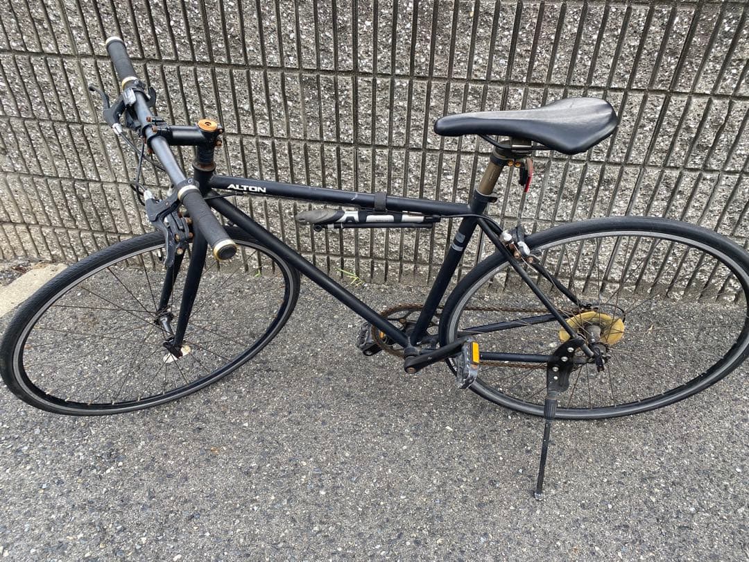 【引取り限定】 自転車 ALTON クロスバイク ブラック