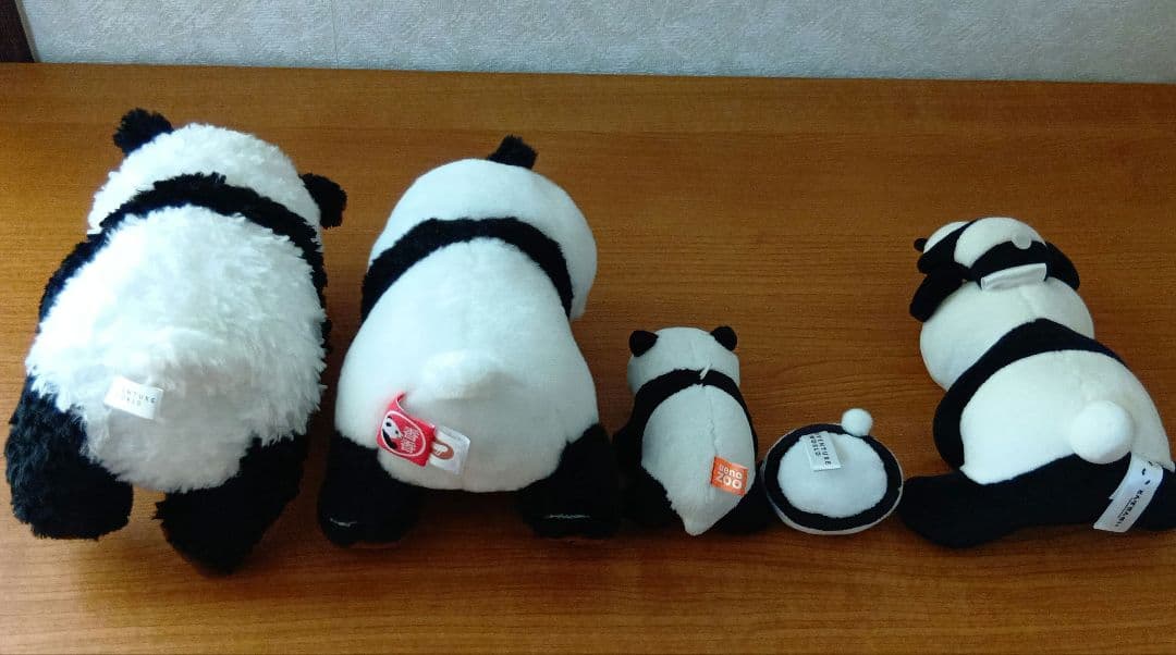 アドベンチャーワールド　上野動物園　抱きつきシャンシャン　パンダ　セット