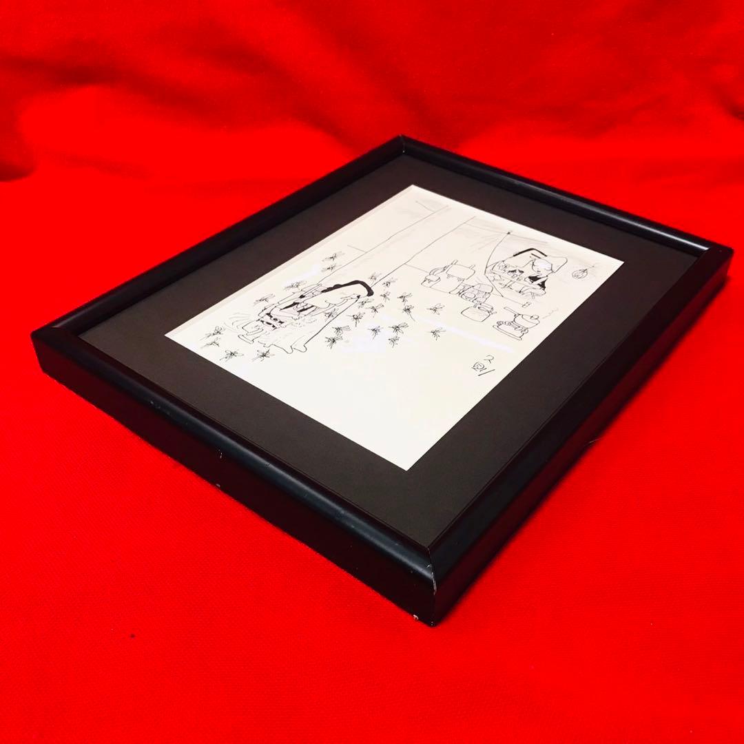 ♦︎直筆原画♦︎岩本久則♦︎ガロ♦︎漫画家♦︎昭和レトロ♦︎イラスト♦︎額装品♦︎