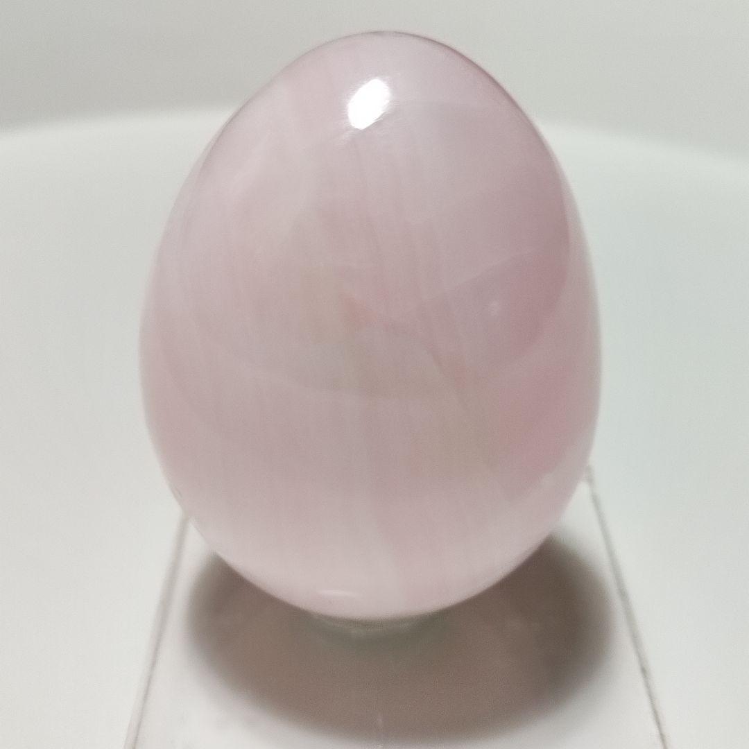 パワーストーン　天然石　ピンクカルサイト　エッグ型　164g　No.258