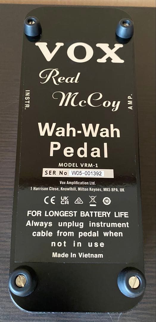 ギター VOX Real Mccoy Wah VRM-1