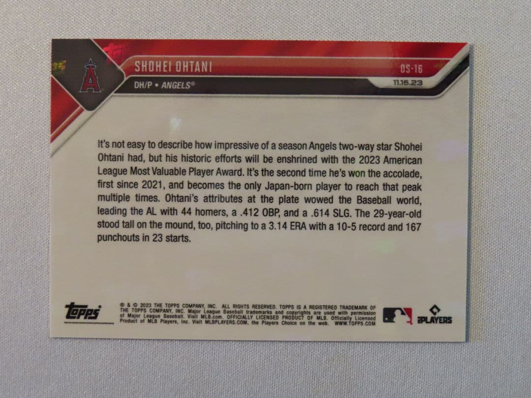 topps now 大谷翔平 OS-16 トップスナウ エンゼルス 35