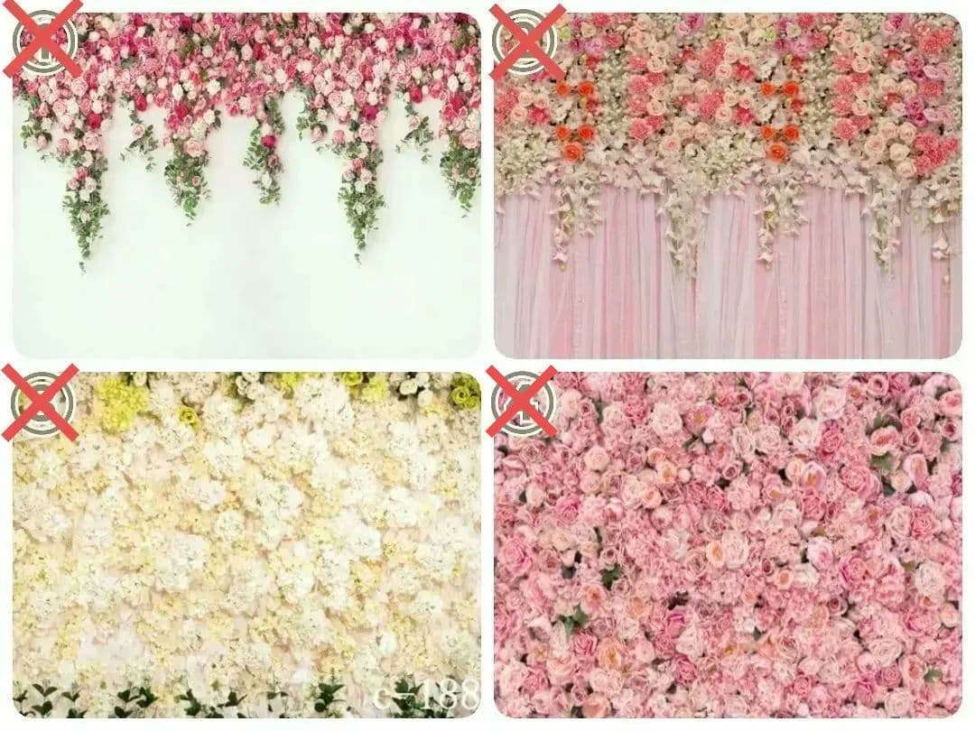 背景布【薔薇I】ローズ　サンプル　ドール、トリミング、ペット撮影用　フォトブース