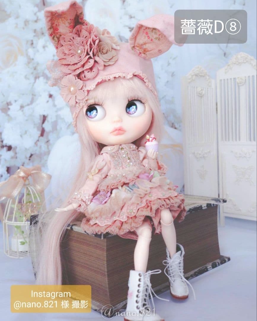 背景布【薔薇I】ローズ　サンプル　ドール、トリミング、ペット撮影用　フォトブース