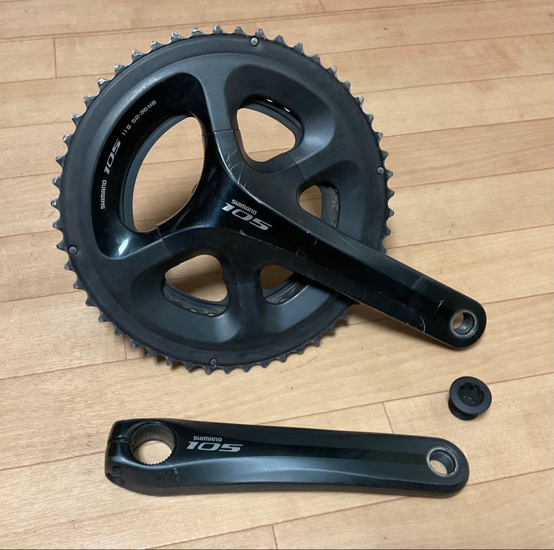 SHIMANO 105 クランクセット ブラック　FC-5800 165mm