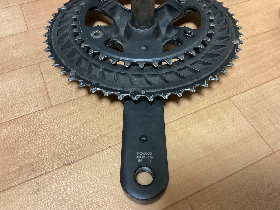 SHIMANO 105 クランクセット ブラック　FC-5800 165mm