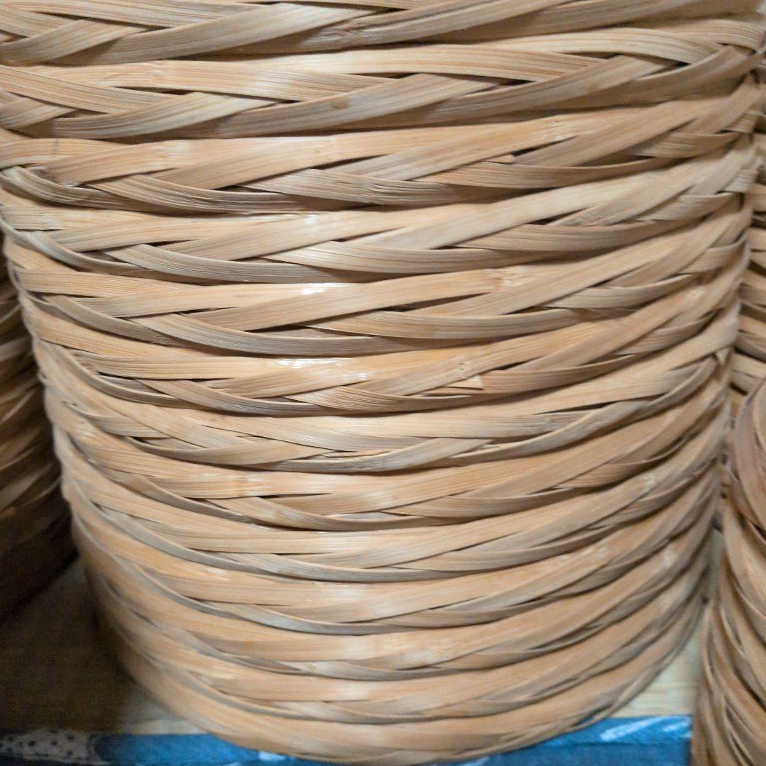 竹製バスケット6個セット　竹の籠 （複数サイズ）丈夫でしっかりしています。