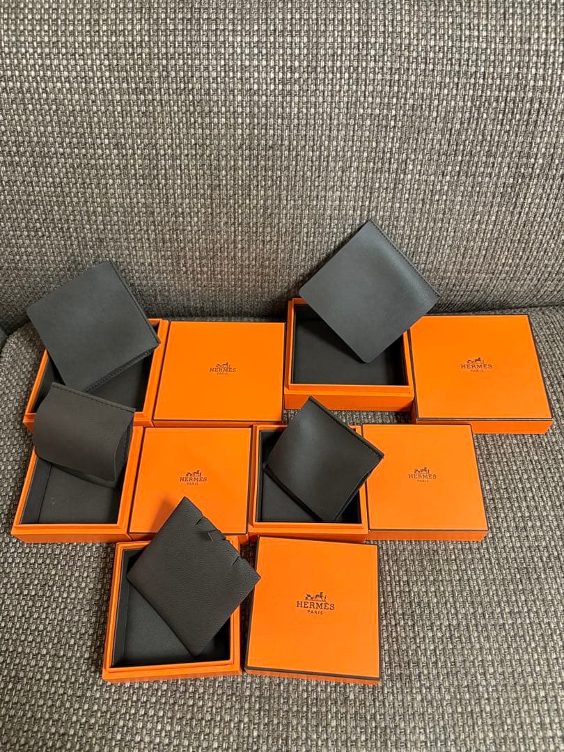 正規品　美品エルメス アクセサリーネックレスなど　まとめて空箱ケース5セット