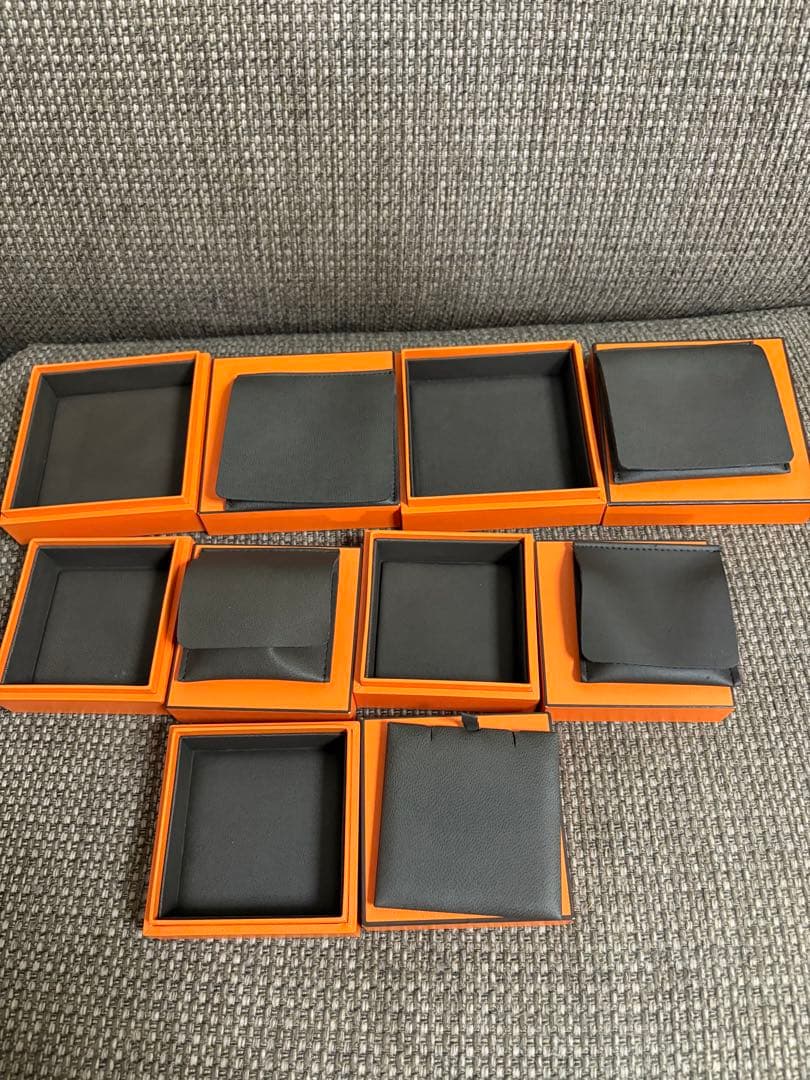 正規品　美品エルメス アクセサリーネックレスなど　まとめて空箱ケース5セット